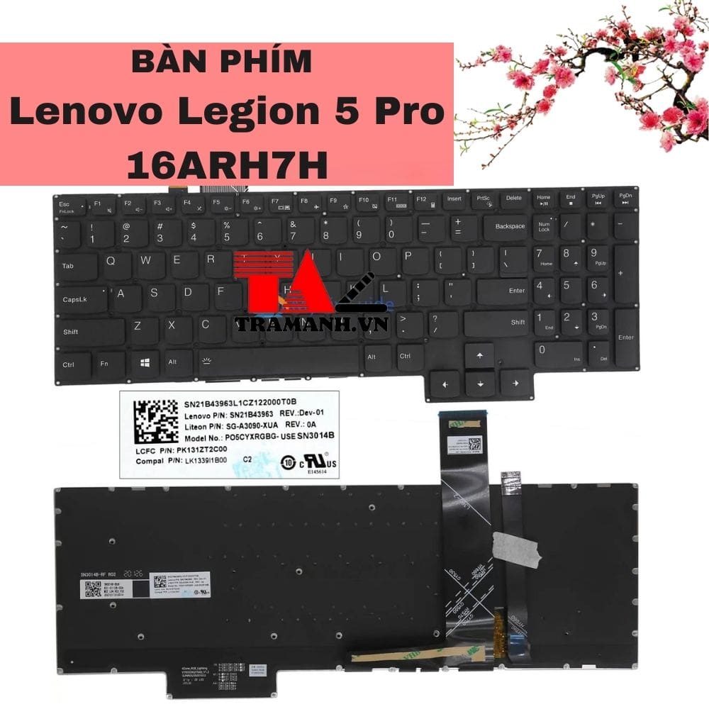 Bàn phím Lenovo Legion 5 Pro 16ARH7H Bàn phím Lenovo Legion 5 Pro 16ARH7H