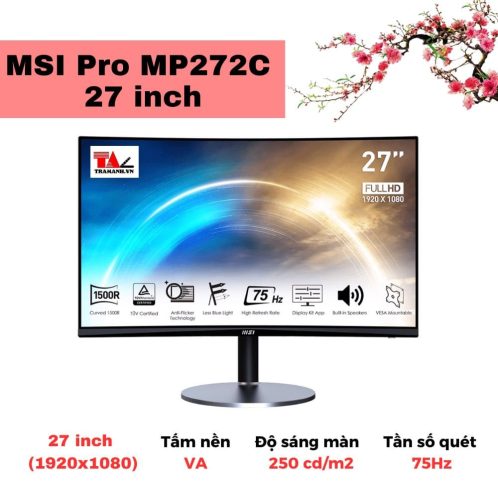màn hình MSI Pro MP272C 27 inch